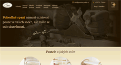 Desktop Screenshot of postele-pokoje.cz