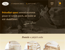 Tablet Screenshot of postele-pokoje.cz